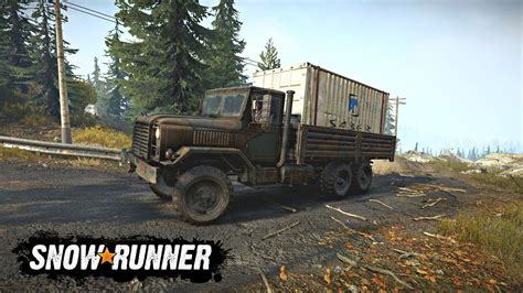 Deliver Cargo Container To The Warehouse SnowRunner Gameplay YouTube