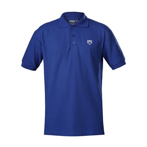 Harimau Malaya Mens Casual Polo Shirt Blue Shopee Malaysia
