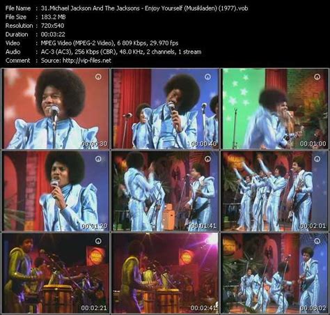 Michael Jackson And The Jacksons (Jackson 5) «Enjoy Yourself (From Musikladen) (1977)» VOB File