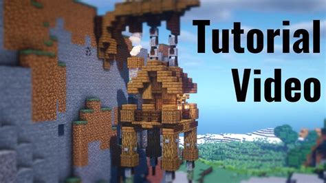 Minecraft How To Build A Hanging Starter Base Tutorial Youtube