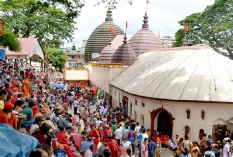 Assam Thousands Of Devotees Throng Kamakhya Temple As