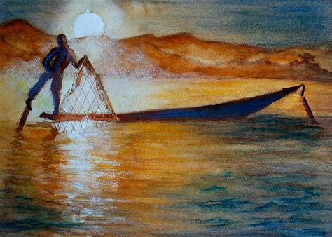 Fisherman Painting