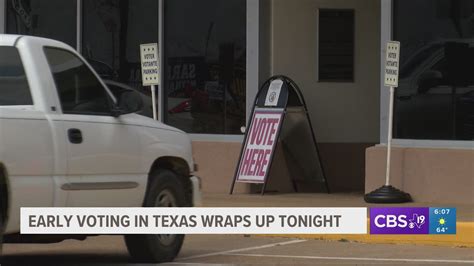 Early Voting Concludes For March Texas Primary Cbs19 Tv