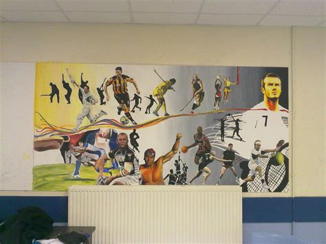 Sports Mural by LayStillLikeTheDead on DeviantArt