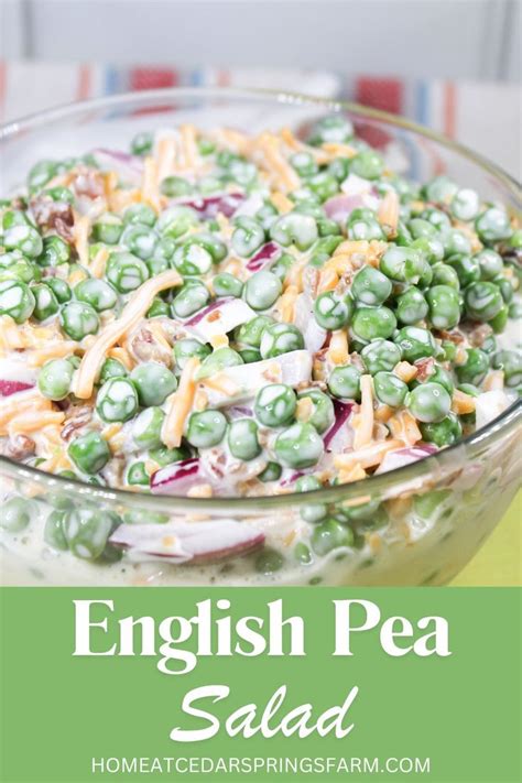 Easy English Pea Salad Home At Cedar Springs Farm Recipe In