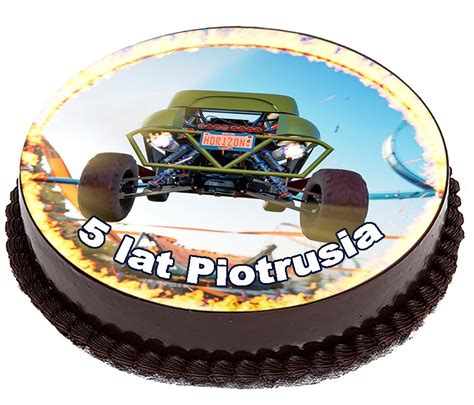 OPŁATEK NA TORT Hot Wheels Samochody Wyścigi cm Allegro pl