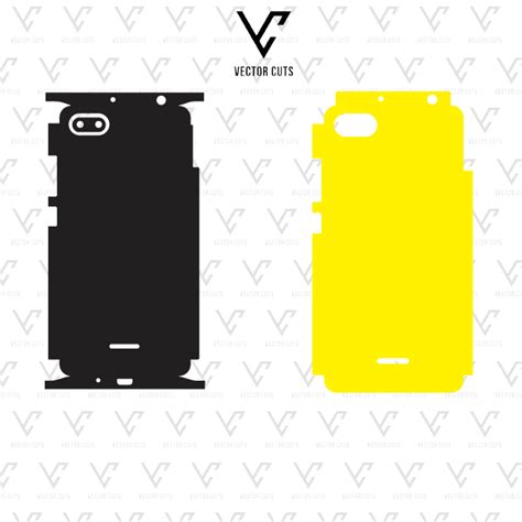 Xiaomi Redmi 6a Mobile Vector Skin Cut Template File Vector Cuts