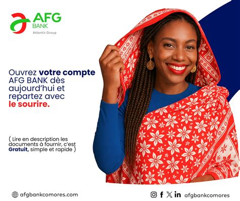 AFG - Ouvrez votre compte AFG BANK dès aujourd’hui ! C’est simple