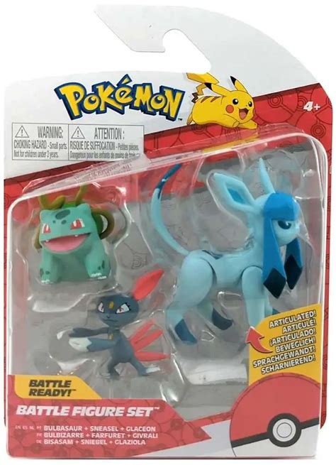 Pokemon Battle Figure Pikachu Eevee Wooloo Sneasel Yamper