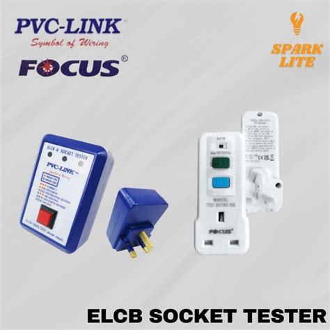 Pvc Link Focus 13a Elcb And Socket Tester 150ma Elcb Trips Test