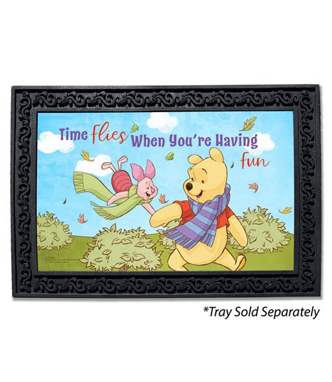 Buy Time Flies Piglet And Pooh Doormat Fall All Disney Flagology