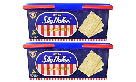 My San Skyflakes Philippino Crackers 32 Packs 800g Set Of