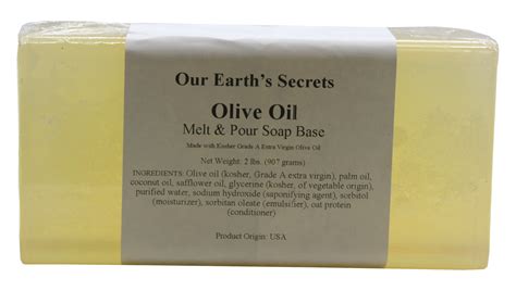 Olive Oil 2 Lbs Melt And Pour Soap Base Our Earths Secrets Buy