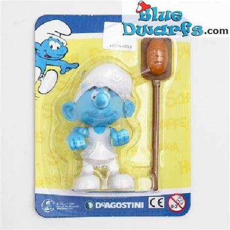 Baker Smurf Movable Smurf Figurine Deagostini Cm