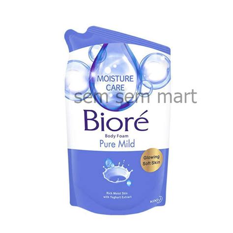 Jual Biore Body Foam Pure Mild Pouch Ml Shopee Indonesia