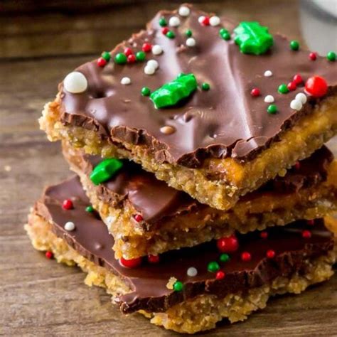 Christmas Crack Recipe Saltine Cracker Toffee Lil Luna