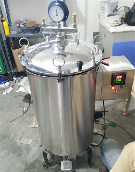 Double Wall Litre Stainless Steel Vertical Autoclave At In