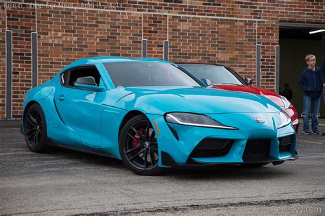 Bright Blue Toyota Supra Benlevy