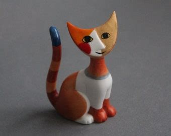 Vintage Porcelain Cat Figurine Goebel Rosina Wachtmeister Massimo