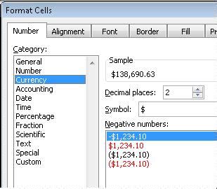 In Excel Which Key Is Used For Format Number In Currency Format