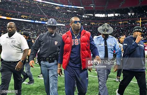 Jackson State Tigers Coach Deion Sanders Walks Off The Field After A