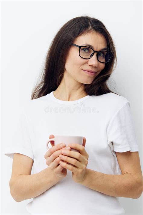 Portrait Of An Incredibly Happy Beautiful Attractive Brunette In
