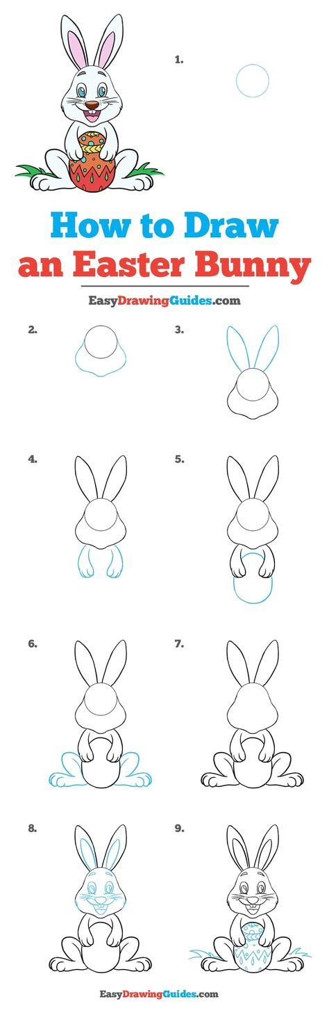 How to Draw an Easter Bunny | Easy drawings, Bunny drawing, Easter drawings