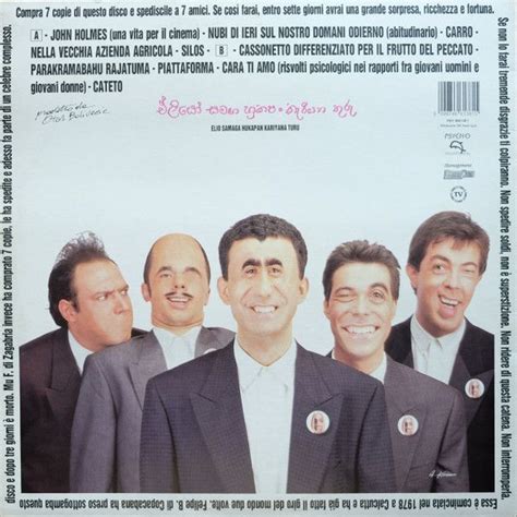 Elio E Le Storie Tese Elio Samaga Hukapan Kariyana Turu Vinyl Lp