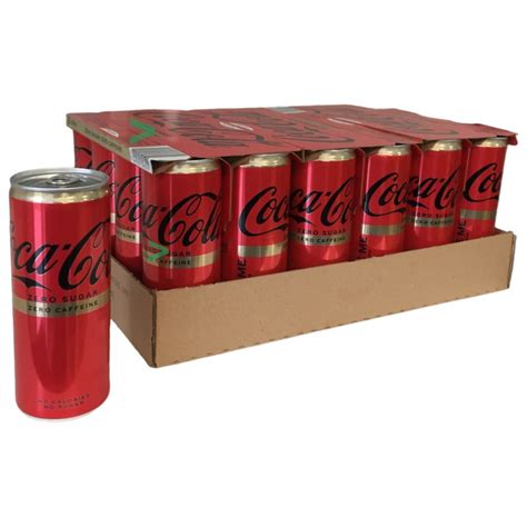 Coca Cola Zero Sugar Zero Caffeine 24x250ml Dose Cola Zero Koffeinf