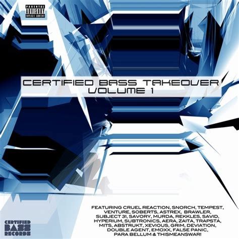 Certified Bass Takeover: Volume 1 by Various Artists (Album, Deathstep): Reviews, Ratings ...