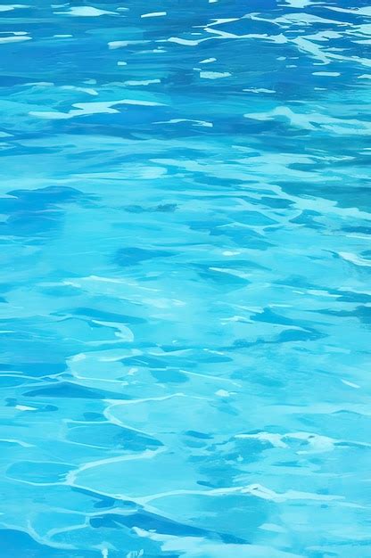 Premium Ai Image Blue Swimming Pool Rippled Water Background