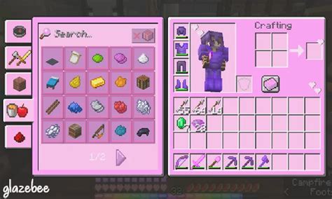 Glazebee S Cute Pink Gui Minecraft Texture Pack