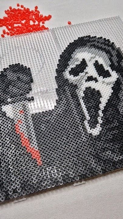 Scream Movie Pixel Art Perler Bead Art Shorts Youtube