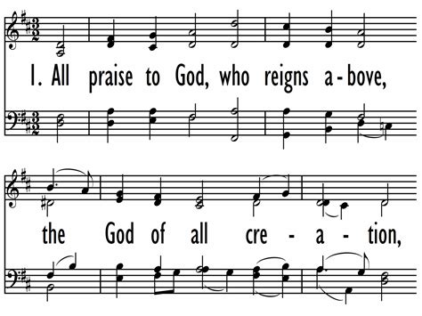 All Praise To God Who Reigns Above Trinity Hymnal Hymnary Org