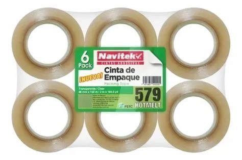 Cinta Adhesiva Empaque Transparente 48 Mm X 150 Metros 6 Pz MercadoLibre