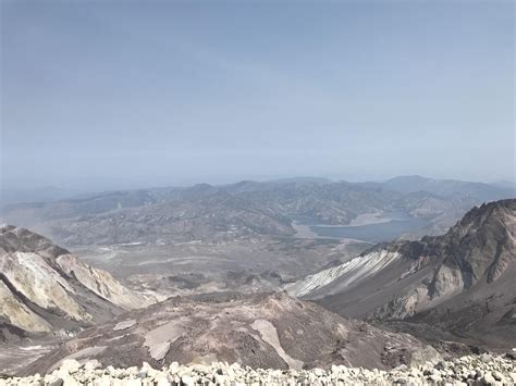 From the crater of St. Helens. : r/Washington