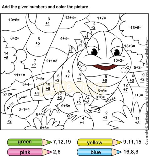 Math Coloring Activity For Grade 4