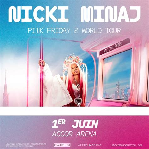 Billets Nicki Minaj à Paris Accor Arena du 01 juin 2024 Infos et