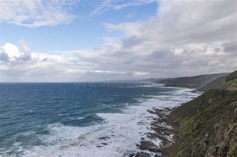 Photograph Of The Rugged Coastline Along The Great Ocean Road In