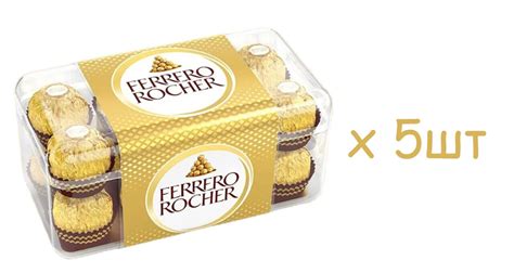 Конфеты Ferrero Rocher шоколадные, 200г х 5 штук - купить с доставкой ...