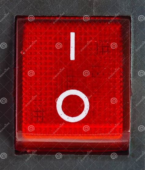 Red power switch . stock photo. Image of connection, electrical - 13775540
