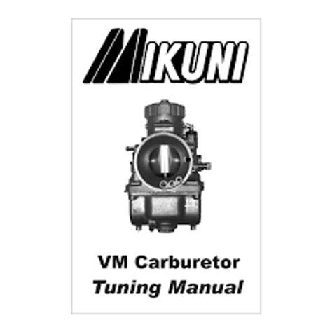 Mikuni Carburetor Tuning Manual Speed Moto Co