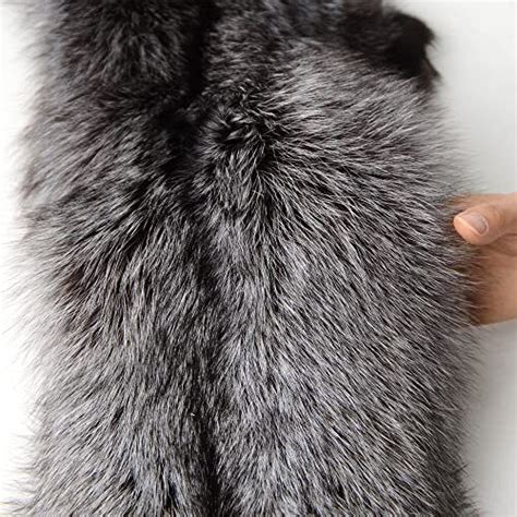 Genuine Natural Tanned Silver Fox Hides Fur Pelts Graded 1 Real Fox