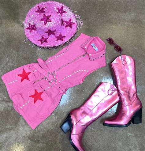 Its Showtime Baby Pink Playsuit Pink Festival Outfit Cowgirl Dresses