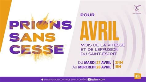 Prions Sans Cesse Pour Avril Mois De La Vitesse Et De L Effusion Du