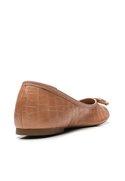 Sapatilha Dafiti Shoes Croco Nude Compre Agora Dafiti Brasil