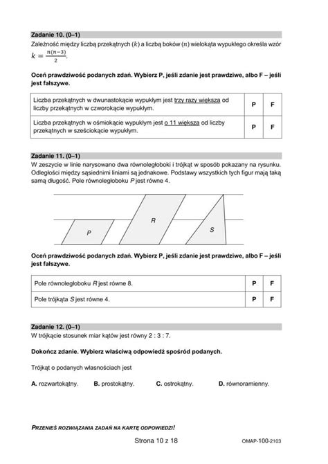 Próbny egzamin ósmoklasisty 2021 z matematyki arkusze i odpowiedzi