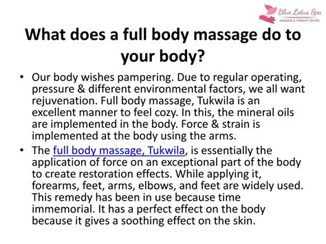 Ppt Full Body Massage Tukwila Wa Powerpoint Presentation Free