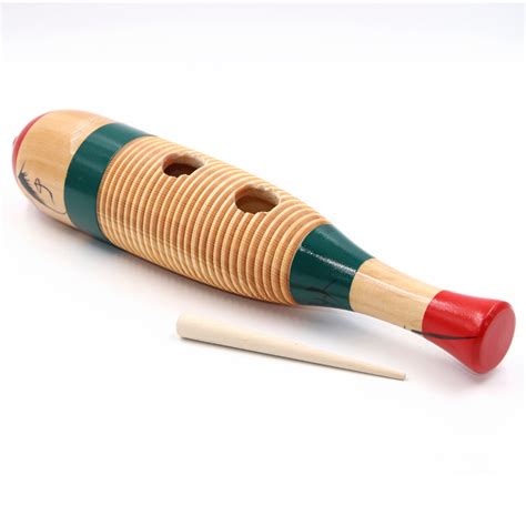 Guiro Gp Percussion Large Wood Guiro With Scratcher — Mandm Merchandisers