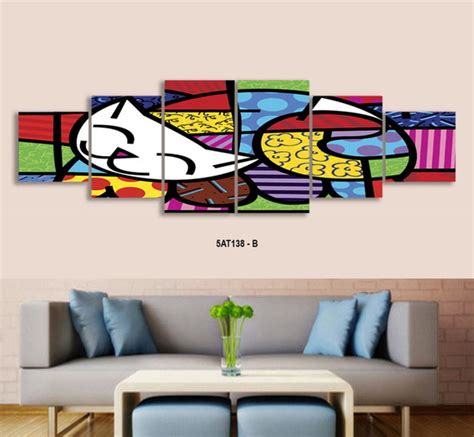 Quadro Decorativo Romero Brítto Sala Painel 6 Peças Elo7